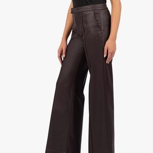 Kut from the Kloth - Jodi coated high rise wide leg pant